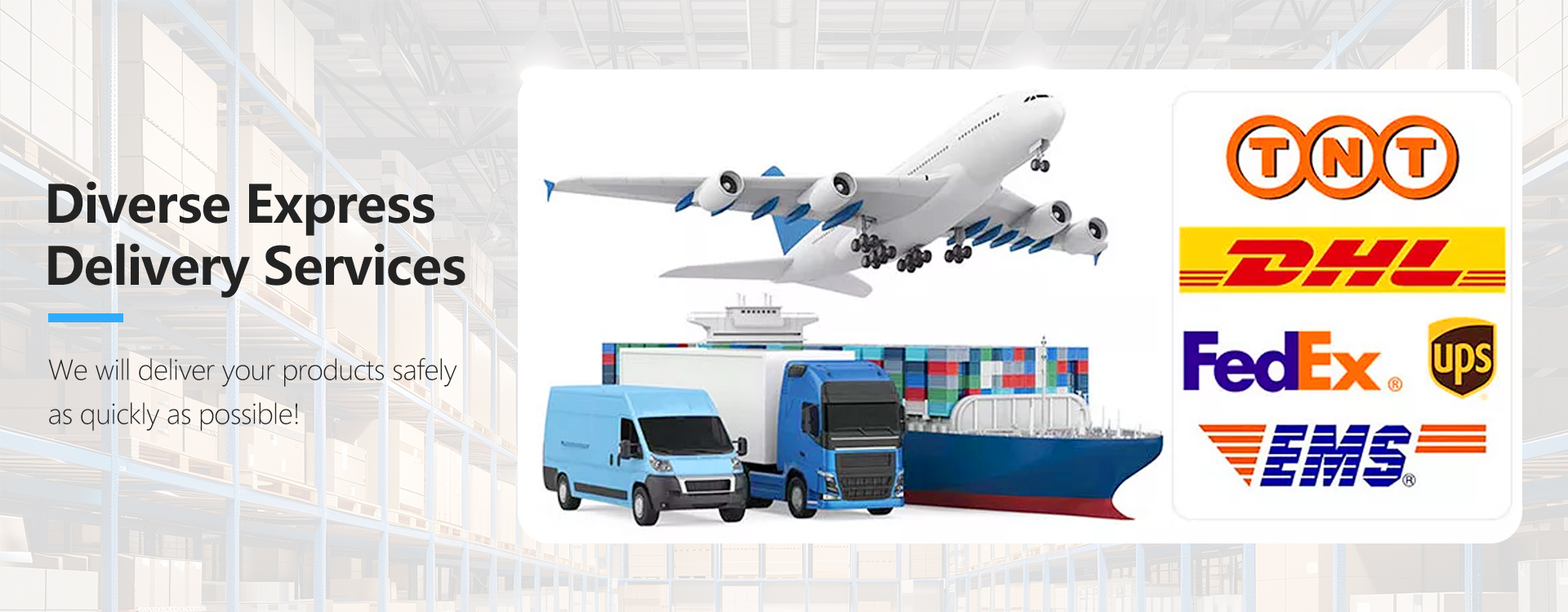 Diverse express delivery services