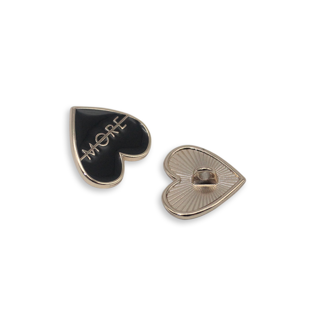 Customized Logo Metal Sewing Button -  Soft Enamel Metal Label Tags and Labels for Bikini and Clothes